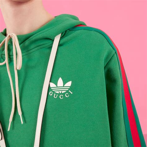 gucci adidas green hoodie|gucci adidas price.